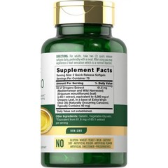 Carlyle Oregano Oil 4000mg Softgels Carvacrol Immune Digest Support Non-GMO