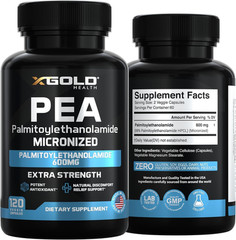 Palmitoylethanolamide Pea Supplement 600 mg | Micronized 99% Highly…