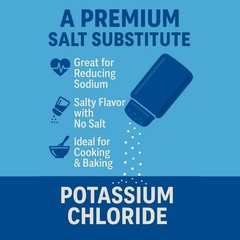 Potassium Chloride Powder 2 lb – Sodium-Free Salt Substitute, Filler-Free, Elect