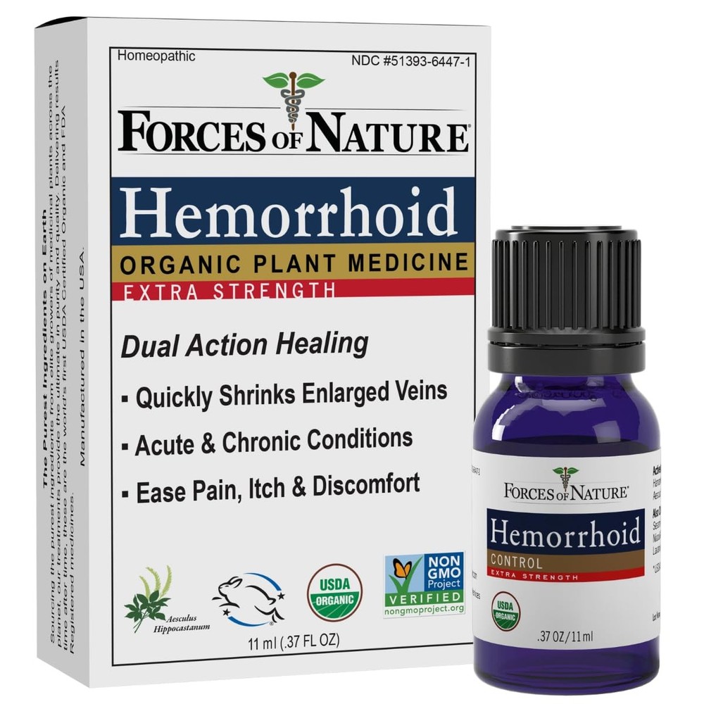 Hemorrhoid Treatment Extra Strength 0.37 Fl Oz Organic Homeopathic Medicine