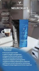 Vital Health V-NEUROKAFE Gourmet Dark Roast Coffee w/ Ginseng & Vitamins 5.3 oz