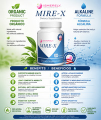 Ismerely Mire-X 30caps para dolor de articulaciones,ciatica, rodillas,cadera