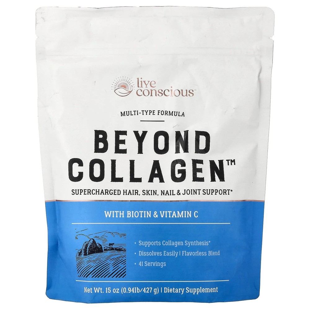 2 X Live Conscious, Beyond Collagen�, With Biotin & Vitamin C, 15 oz (427 g)