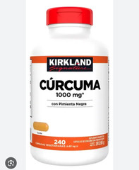 Kirkland Signature Turmeric 1000 mg 240 Capsules Exp.1/2/27 Curcuma Spanish Pack