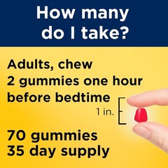 Nature’s Bounty 10 mg Melatonin Gummy, 100% Drug Free Sleep Supplement, 10 mg…