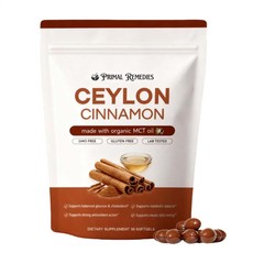 Natural Ceylon Cinnamon Softgels, Ceylon Cinnamon Soft Gels 7200Mg Equivalent