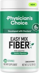Physician’s Choice Easy Mix Fiber Powder Prebiotic Sugar Free 5.7oz