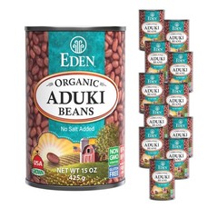 Aduki Beans No Salt Added 15 Ounces (Case of 12)