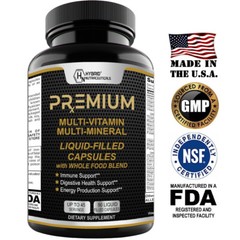 Multivitamin Softgels for Men & Women, Daily Vitamin Mineral 90 Liquid Capsules