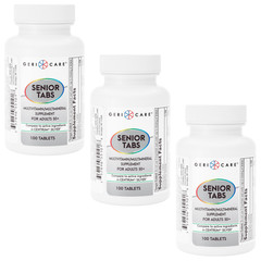 Geri-Care Senior Tabs Multivitamin – 100 Tablets | Centrum (3 Pack) 5-2027