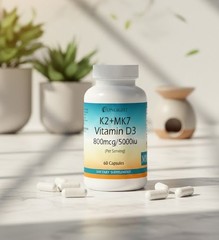 Vitamin D-3 And K-2 Capsules 800mcg 5000iu – Fresh Stock