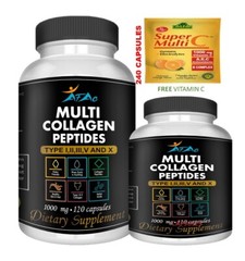240 Capsules PEPTIDE COLLAGEN Hydrolysate Vitamin C ANTIANGING I.1I.II.II.V.X