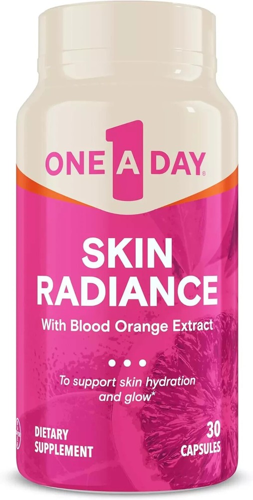 One A Day Skin Radiance Support Skin Hydration & Glow 30 Capsules Exp 3/2026 New