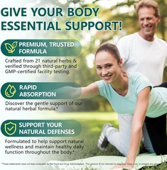 Pure Herbal Lymphatic Drainage Supplements – 60 Capsules for Wellness