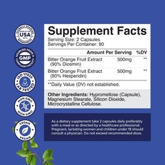 Diosmin Hesperidin 1000mg Complex for Circulation & Vein Support – Vegan, Non-GM