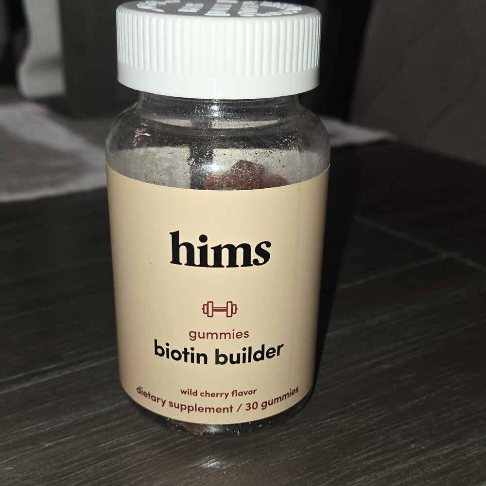 hims Biotin Builder Gummies Wild Cherry 30 Count Gluten-Free