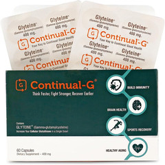CONTINUAL-G Glyteine 400mg Glutathione Antioxidant Supplement 60 Capsules