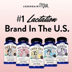 Legendairy Milk Lechita, Supports Milk Flow, Organic Fenugreek Free Breastfee…