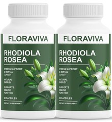 2-Pack Rhodiola Rosea Capsules – Floraviva for Energy, Focus, Mood