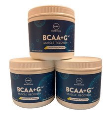 (3) MRM BCAA G Lemonade 6.35 OZ EA GMP Quality Assured, Vegan – EXP 10/28