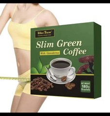 SLIM GREEN COFFEE With Ganoderma HEALTHY WEIGHT LOSS. Weight Control Detox Tea.