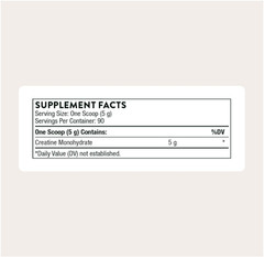 Thorne Creatine Monohydrate Powder, Unflavored, 90 Servings, 5g per Serving