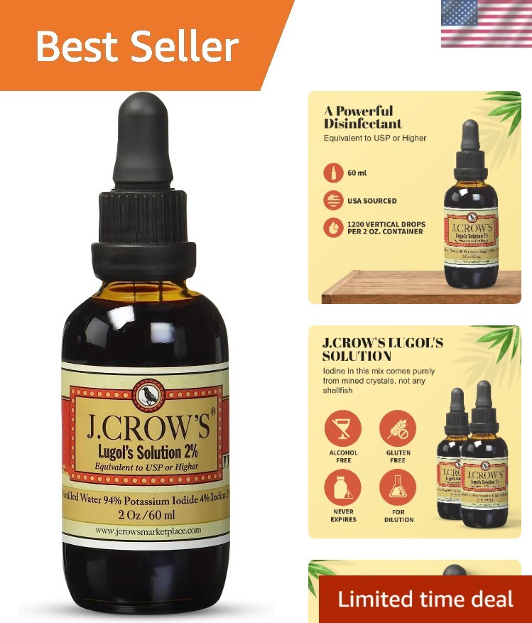 Lugol’s Iodine Solution 2oz Natural