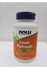 Now Liver Refresh 90 Veg Capsules EXP 4/27