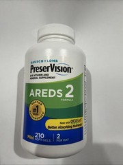 PreserVision AREDS 2 Eye Vitamin & Mineral Supplement 210 Mini Soft Exp 11/26