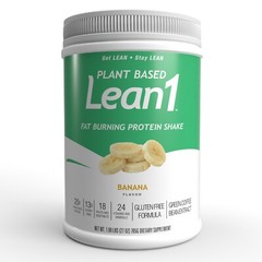 Nutrition 53 Lean 1 Plant Based Protein, Banana Flavor, 15 Serving Tub