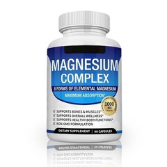 1~5x Magnesium 8 in 1 Complex 1000mg & Blood Sugar Blend Supplement Combo