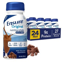 Ensure Original Milk Chocolate Nutrition Shake 9g Protein 8oz 24 Pk