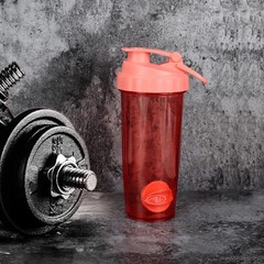 Shaker Bottle Dishwasher Safe Leak-Proof Portable Bottle Coral 24oz