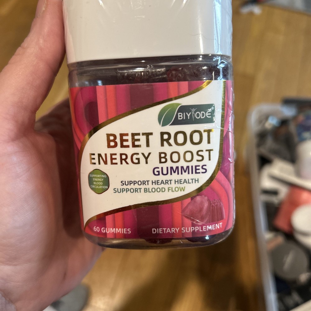 Biyode Beet Root Energy Boost Gummies 60 Gummies. Exp 09/26