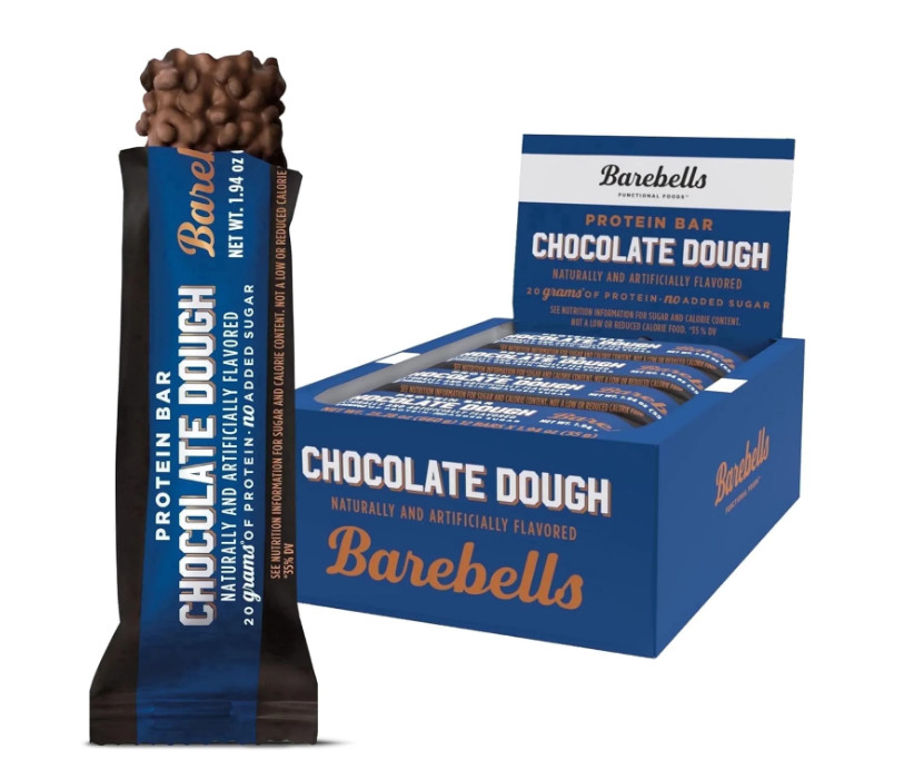 Barebells Protein Bars Chocolate Dough 12 Count 20g Protein 1g Sugar Snack Bars