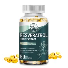 Resveratrol Supplement 1200mg Antioxidant Highly Potent Natural 120pcs Capsules