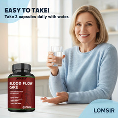 Blood Flow Care – Circulation& Vein Support Supplement – 60 Capsules