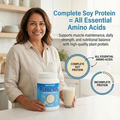 Total Soy Vanilla Shake 1.2 lb – Low Sugar, Ideal for Health-Conscious Adults