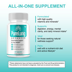 Pure Lung Advanced Wellness Support, PureLung Health (60 Capsules)