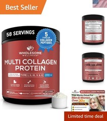 Unflavored Grass-Fed Protein Powder for Youthful Skin & Joint Support – 16oz