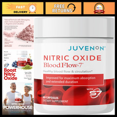 Natural Nitric Oxide Booster for Men & Women – Blood Flow & Circulation Support,