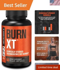 Burn-XT Fat Loss Capsules – Energy & Appetite Suppressant, 60 Vegetarian Pills