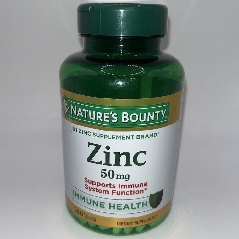 Nature’s Bounty Zinc 50mg Immune Support & Antioxidant Supplement 250 Count