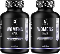 Lot of 2 B Life Women’s Hair Supplement – Platnium Series – 120 ct ea – 07/2027