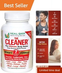 Complete Vegetarian Detox for Women: 7-Day Internal Cleanse Formula, 52 Capsules