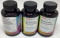 3x CVS Health High Absorption Berberine Phytosome 550mg 60 Caps/Bottle Exp 05/27