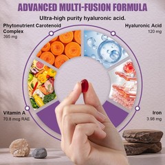 Hyaluronic Acid Capsules Skin Hydration Joint Support Supplement 300 capsules