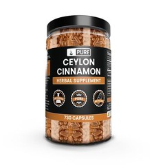 PURE ORIGINAL INGREDIENTS Ceylon Cinnamon 730 Capsules No Magnesium or Rice F…