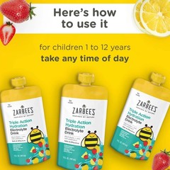 Zarbee’s Kids Triple Action Hydration Electrolyte Drink, 3 x 5 fl. oz