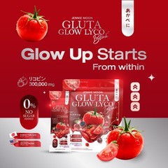 Jennie Moon Gluta Glow Lyco Drink Powder 30 Sachets CoQ10 Blend 300g